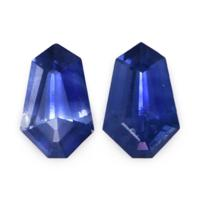 0.44&nbsp;Ct.Tw.Total Carat Weight Blue Sapphire Pair from Ceylon (Sri Lanka) Video