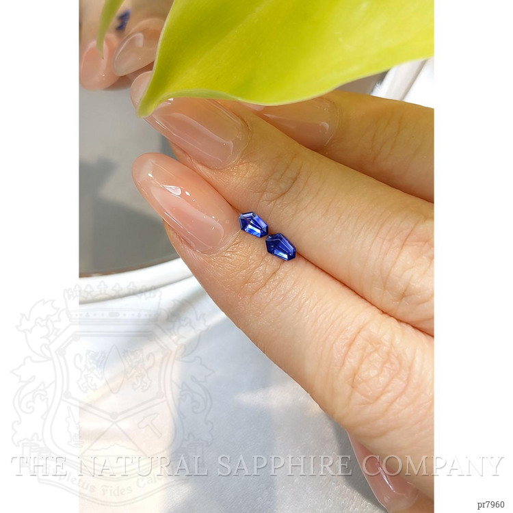 0.44 Ct.Tw. Blue Sapphire Pair from Ceylon (Sri Lanka)