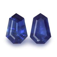 1.28&nbsp;Ct.Tw.Total Carat Weight Blue Sapphire Pair from Ceylon (Sri Lanka) Video