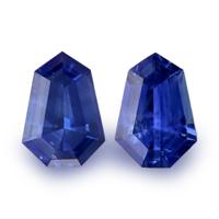 1.44&nbsp;Ct.Tw.Total Carat Weight Blue Sapphire Pair from Ceylon (Sri Lanka) Video
