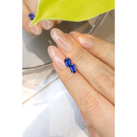 1.44&nbsp;Ct.Tw.Total Carat Weight Blue Sapphire Pair from Ceylon (Sri Lanka) Life Style