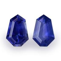 1.23&nbsp;Ct.Tw.Total Carat Weight Blue Sapphire Pair from Ceylon (Sri Lanka) Video