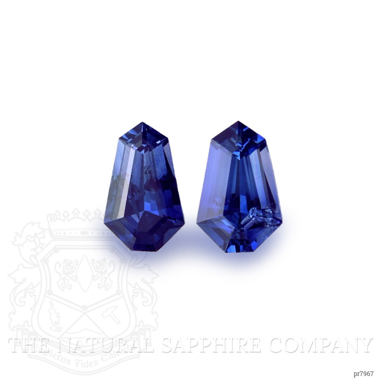 1.29 Ct.Tw. Blue Sapphire Pair from Ceylon (Sri Lanka)
