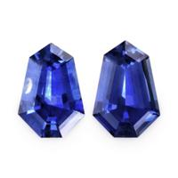 1.14&nbsp;Ct.Tw.Total Carat Weight Blue Sapphire Pair from Ceylon (Sri Lanka) Video