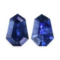 1.20&nbsp;Ct.Tw.Total Carat Weight Blue Sapphire Pair from Ceylon (Sri Lanka) Video