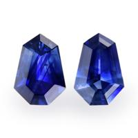 1.29&nbsp;Ct.Tw.Total Carat Weight Blue Sapphire Pair from Ceylon (Sri Lanka) Video