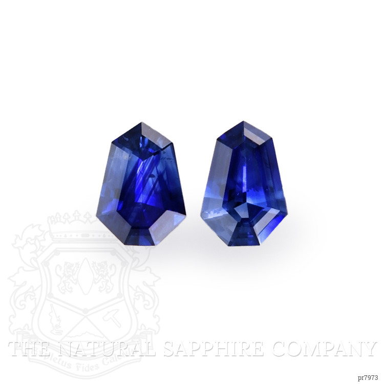1.29 Ct.Tw. Blue Sapphire Pair from Ceylon (Sri Lanka)