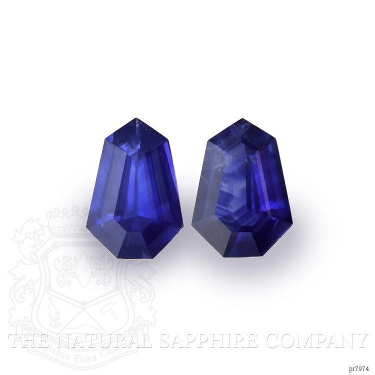 1.21 Ct.Tw. Blue Sapphire Pair from Ceylon (Sri Lanka)