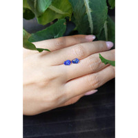 1.52&nbsp;Ct.Tw.Total Carat Weight Blue Sapphire Pair from Ceylon (Sri Lanka) Life Style