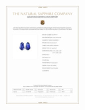 0.80&nbsp;Ct.Tw.Total Carat Weight Blue Sapphire Pair from Ceylon (Sri Lanka) Scan Report