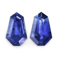 0.80&nbsp;Ct.Tw.Total Carat Weight Blue Sapphire Pair from Ceylon (Sri Lanka) Video