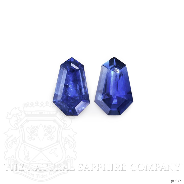 0.80 Ct.Tw. Blue Sapphire Pair from Ceylon (Sri Lanka)