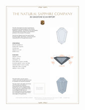 0.80&nbsp;Ct.Tw.Total Carat Weight Blue Sapphire Pair from Ceylon (Sri Lanka) 3 D Scan Report