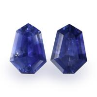 1.48&nbsp;Ct.Tw.Total Carat Weight Blue Sapphire Pair from Ceylon (Sri Lanka) Video