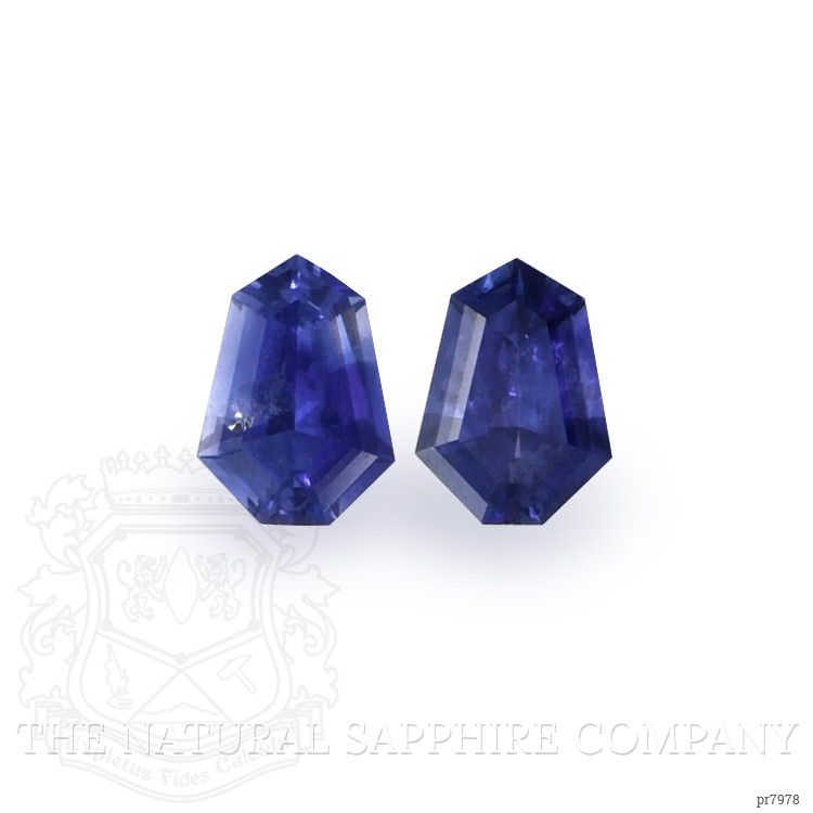 1.48 Ct.Tw. Blue Sapphire Pair from Ceylon (Sri Lanka)