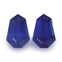 1.06&nbsp;Ct.Tw.Total Carat Weight Blue Sapphire Pair from Ceylon (Sri Lanka) Video