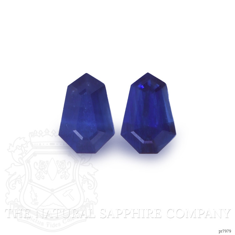 1.06 Ct.Tw. Blue Sapphire Pair from Ceylon (Sri Lanka)