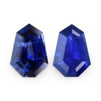 1.70&nbsp;Ct.Tw.Total Carat Weight Blue Sapphire Pair from Ceylon (Sri Lanka) Video