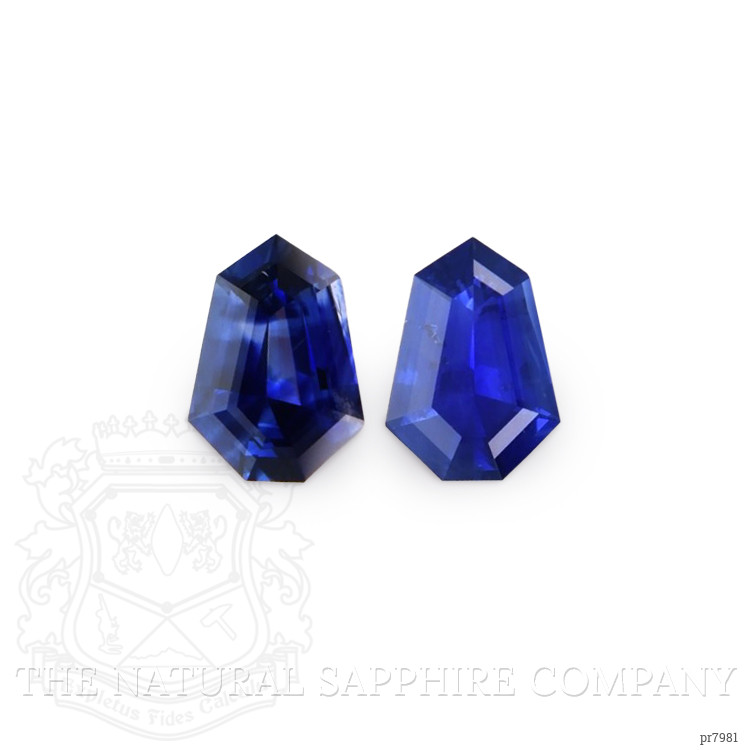 1.70 Ct.Tw. Blue Sapphire Pair from Ceylon (Sri Lanka)
