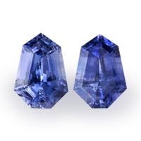 1.80&nbsp;Ct.Tw.Total Carat Weight Blue Sapphire Pair from Ceylon (Sri Lanka) Video