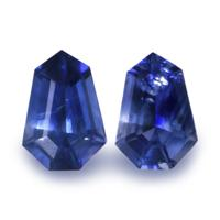 1.51&nbsp;Ct.Tw.Total Carat Weight Blue Sapphire Pair from Ceylon (Sri Lanka) Video