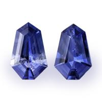 0.75&nbsp;Ct.Tw.Total Carat Weight Blue Sapphire Pair from Ceylon (Sri Lanka) Video