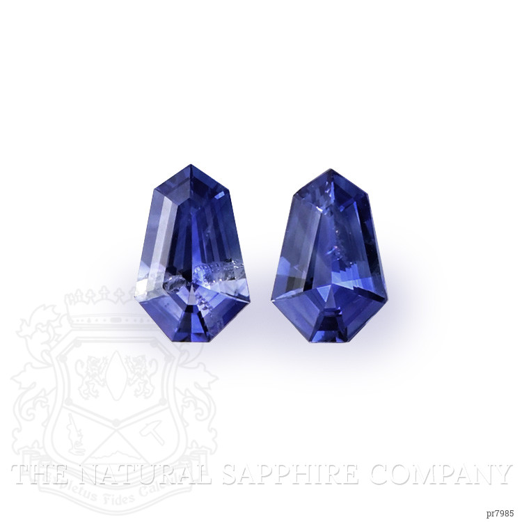0.75 Ct.Tw. Blue Sapphire Pair from Ceylon (Sri Lanka)