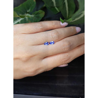 0.75&nbsp;Ct.Tw.Total Carat Weight Blue Sapphire Pair from Ceylon (Sri Lanka) Life Style