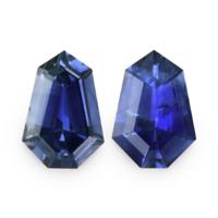 1.51&nbsp;Ct.Tw.Total Carat Weight Blue Sapphire Pair from Ceylon (Sri Lanka) Video