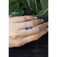 1.51&nbsp;Ct.Tw.Total Carat Weight Blue Sapphire Pair from Ceylon (Sri Lanka) Life Style