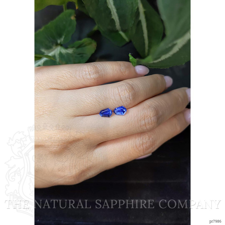 1.51 Ct.Tw. Blue Sapphire Pair from Ceylon (Sri Lanka)