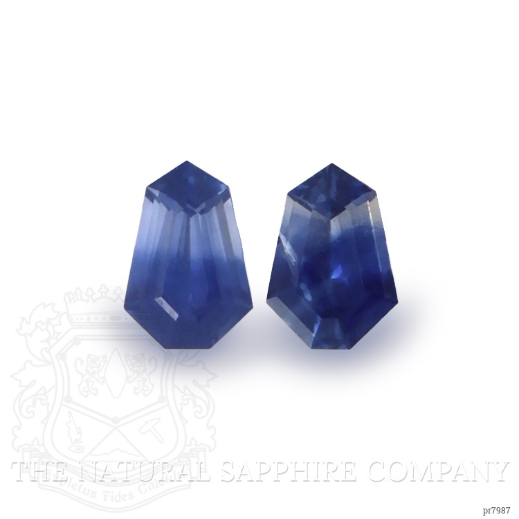 1.22 Ct.Tw. Blue Sapphire Pair from Ceylon (Sri Lanka)