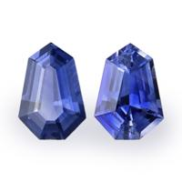 1.32&nbsp;Ct.Tw.Total Carat Weight Blue Sapphire Pair from Ceylon (Sri Lanka) Video