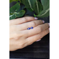 1.32&nbsp;Ct.Tw.Total Carat Weight Blue Sapphire Pair from Ceylon (Sri Lanka) Life Style