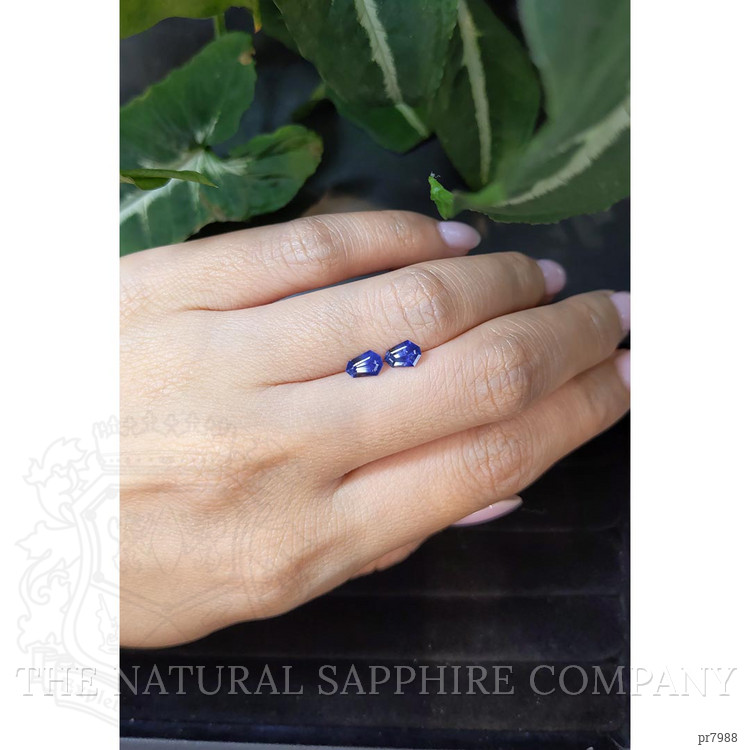 1.32 Ct.Tw. Blue Sapphire Pair from Ceylon (Sri Lanka)