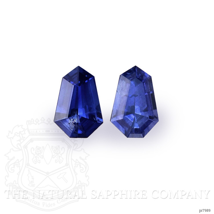 0.84 Ct.Tw. Blue Sapphire Pair from Ceylon (Sri Lanka)