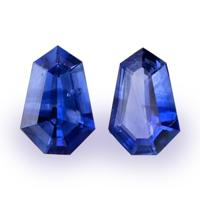 0.99&nbsp;Ct.Tw.Total Carat Weight Blue Sapphire Pair from Ceylon (Sri Lanka) Video