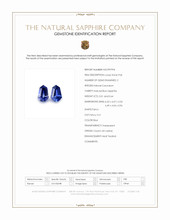 1.15 Ct.Tw.Total Carat Weight Blue Sapphire Pair from Ceylon (Sri Lanka) Scan Report
