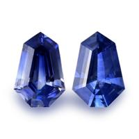 1.15&nbsp;Ct.Tw.Total Carat Weight Blue Sapphire Pair from Ceylon (Sri Lanka) Video