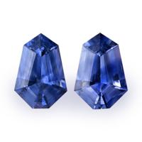 1.03&nbsp;Ct.Tw.Total Carat Weight Blue Sapphire Pair from Ceylon (Sri Lanka) Video