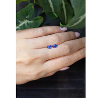 0.83&nbsp;Ct.Tw.Total Carat Weight Blue Sapphire Pair from Ceylon (Sri Lanka) Life Style