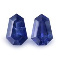 1.23&nbsp;Ct.Tw.Total Carat Weight Blue Sapphire Pair from Ceylon (Sri Lanka) Video