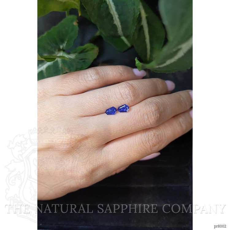 1.23 Ct.Tw. Blue Sapphire Pair from Ceylon (Sri Lanka)