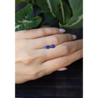 1.07&nbsp;Ct.Tw.Total Carat Weight Blue Sapphire Pair from Ceylon (Sri Lanka) Life Style