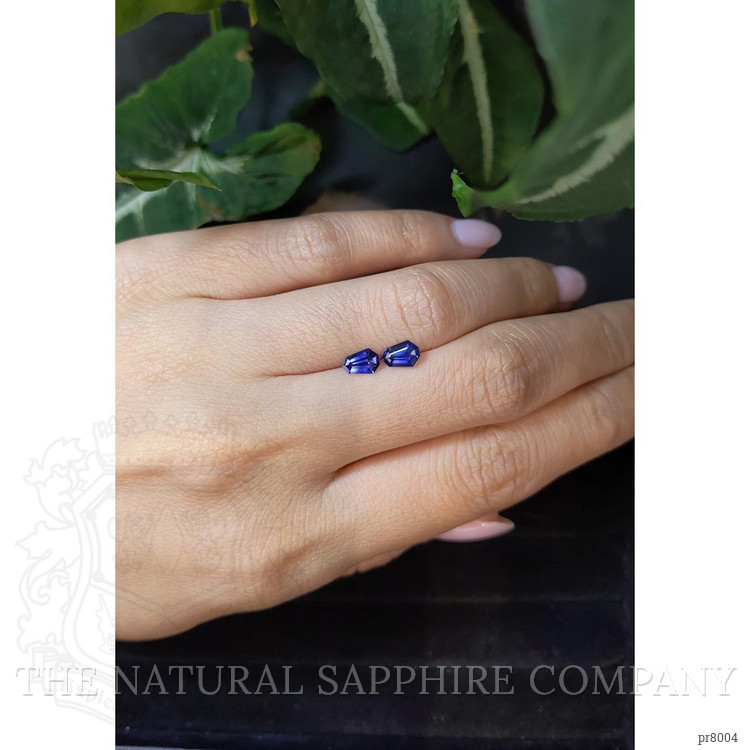 1.07 Ct.Tw. Blue Sapphire Pair from Ceylon (Sri Lanka)