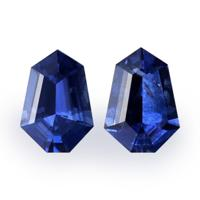 1.00&nbsp;Ct.Tw.Total Carat Weight Blue Sapphire Pair from Ceylon (Sri Lanka) Video