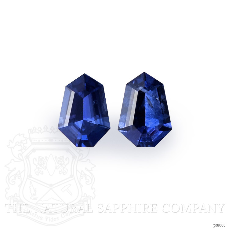 1.00 Ct.Tw. Blue Sapphire Pair from Ceylon (Sri Lanka)