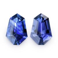 1.02&nbsp;Ct.Tw.Total Carat Weight Blue Sapphire Pair from Ceylon (Sri Lanka) Video