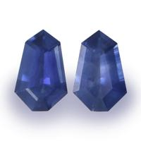 0.55&nbsp;Ct.Tw.Total Carat Weight Blue Sapphire Pair from Ceylon (Sri Lanka) Video