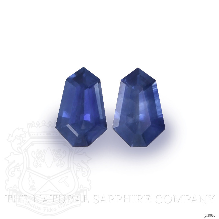 0.55 Ct.Tw. Blue Sapphire Pair from Ceylon (Sri Lanka)